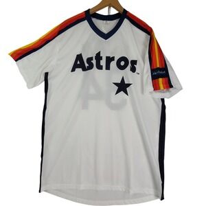 NWT Houston Astros Methodist Hospital Ryan 34 Jersey Stripes X-Large